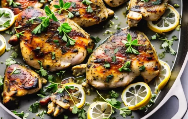 Delicious Oregano Lemon Chicken Recipe