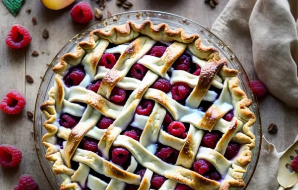 Delicious Peach-Glazed Raspberry and Cream Cheese Pie Recipe