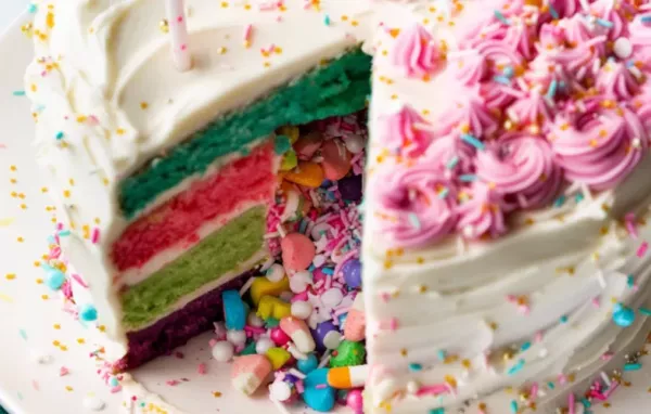 Delicious Rainbow Piñata Cake Recipe