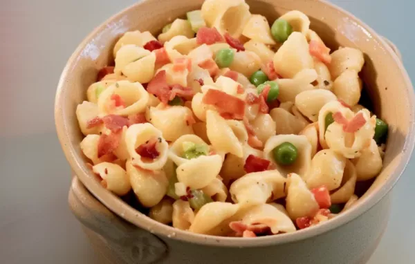 Delicious Ranch Pasta Salad with Peas