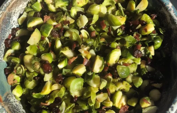 Delicious Roasted Brussels Sprouts with Cranberries