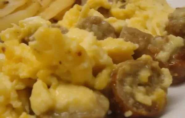 Delicious Sausage, Egg, and Cheese Scramble