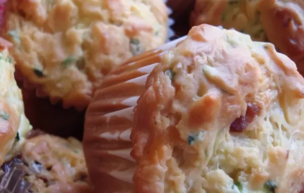 Delicious Savory Cheddar Zucchini Muffins Recipe for a Tasty Snack or Breakfast Option