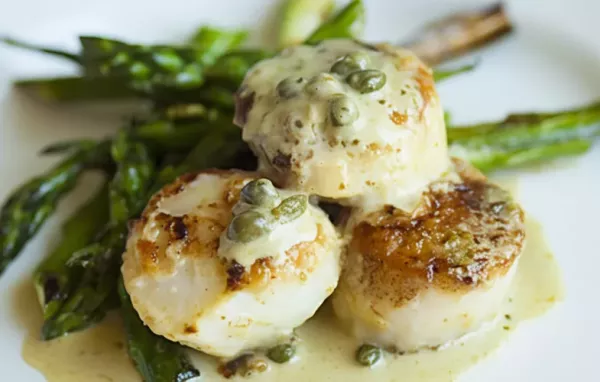 Delicious Scallops with Creamy Pesto Sauce Recipe