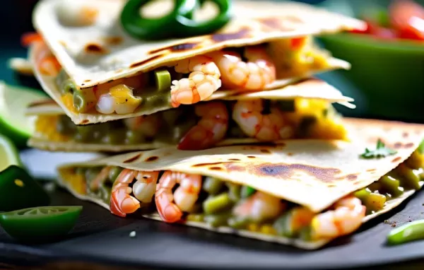 Delicious Shrimp and Green Chile Quesadilla Recipe