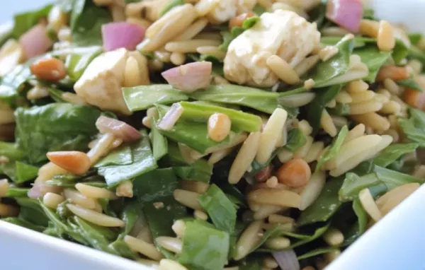 Delicious Spinach and Orzo Salad Recipe