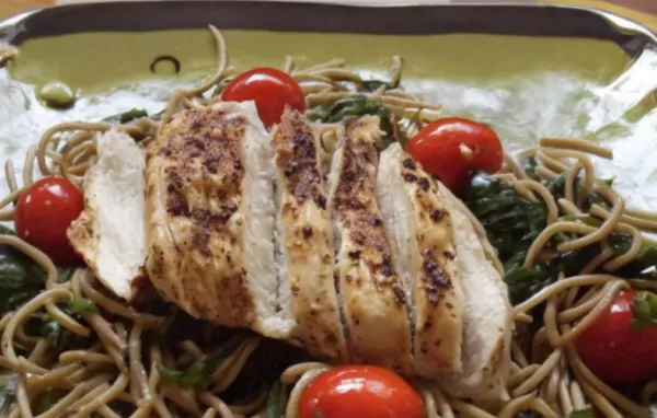 Delicious Spinach Tossed Spaghetti with Fresh Tomatoes and Garlic