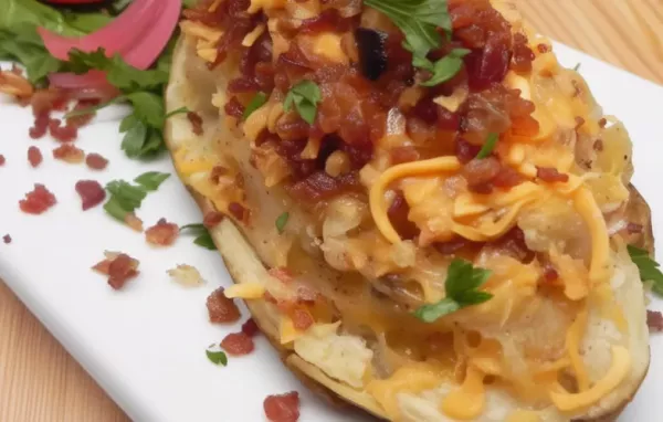 Delicious Stuffed Potatoes Cooked to Perfection in an Air Fryer