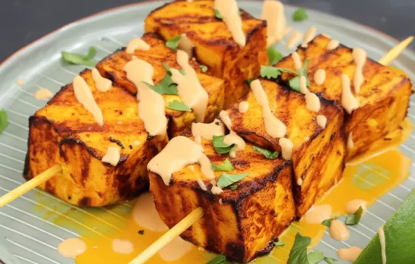 Delicious Tofu Satay with Creamy Peanut Sauce