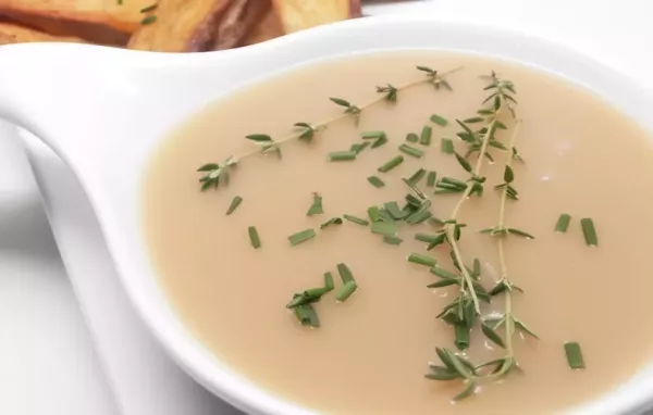 Delicious Turkey Gravy with Shallots and Herbs