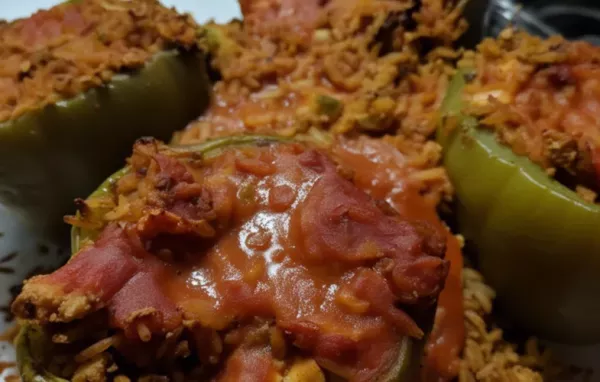 Delicious Vegan Tofu Stuffed Peppers Recipe