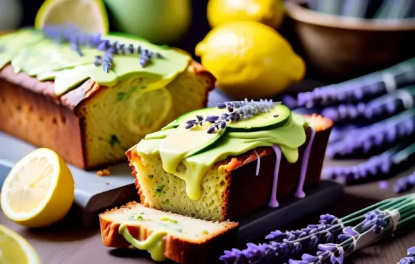 Delightfully refreshing Lemon Lavender Avocado Loaf