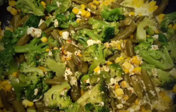 Easy and Healthy Broccoli, Corn, and Green Bean Saute Recipe