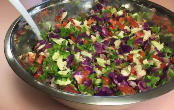 Easy and Refreshing Cabbage Pico de Gallo Recipe