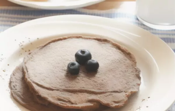 Easy Banana Chia Blueberry Pancakes