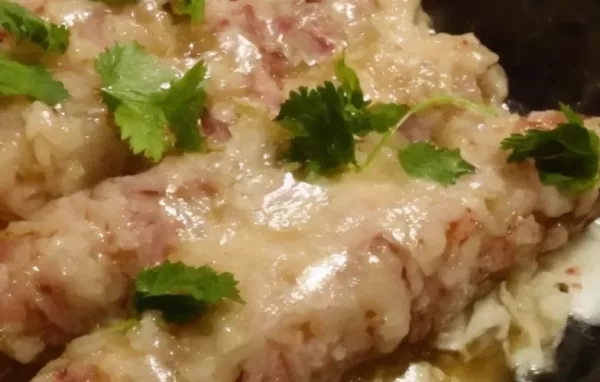 Easy Green Chile Chicken Enchiladas