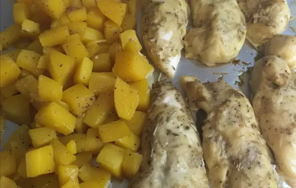 Easy Sheet Pan Mustard Chicken with Roasted Butternut Squash Recipe