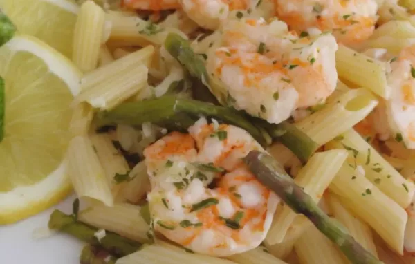 Elegant Penne with Asparagus and Shrimp