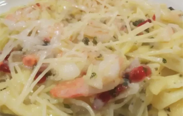 Fettuccine with Lemon Garlic Shrimp