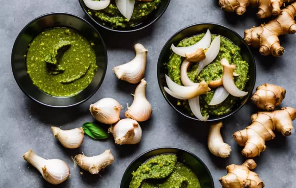 Flavorful and Versatile Ginger Garlic Pesto Recipe