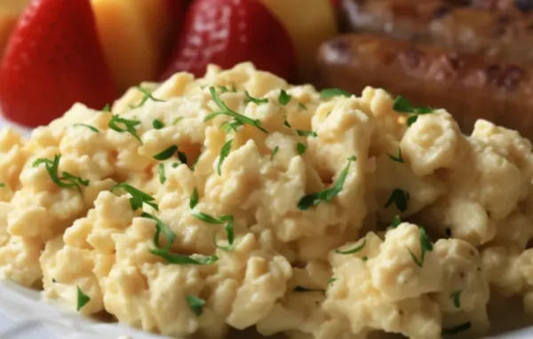 Fluffy and Creamy Soft Scrambled Eggs Recipe