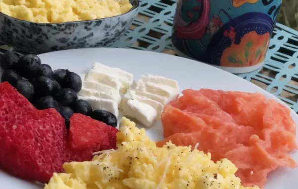 Fluffy Microwave Scrambled Eggs