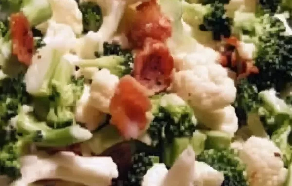 Fresh and Healthy Broccoli Cauliflower Salad Recipe