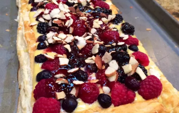 Fresh Berry Tart with Chambord Sauce