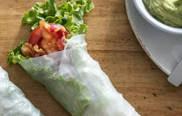 Fresh BLT Spring Rolls