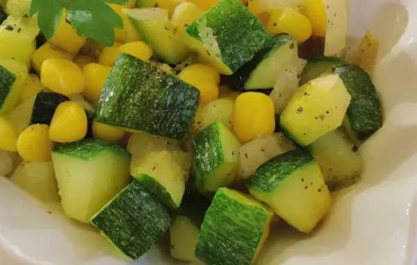 Fresh Corn and Zucchini Saute