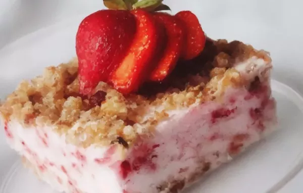 Frosty Strawberry Squares