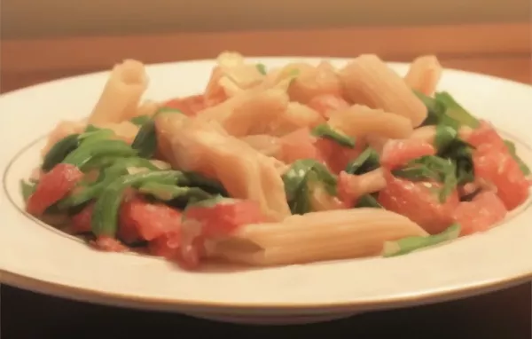 Greek Pasta with Tomatoes and White Beans