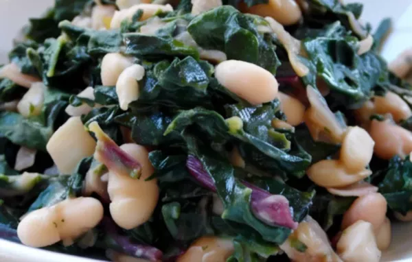 Greens with Cannellini Beans and Pancetta