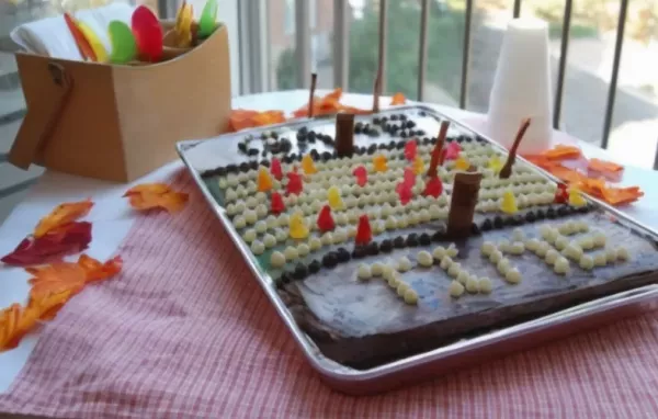 Gridiron Sheet Cake