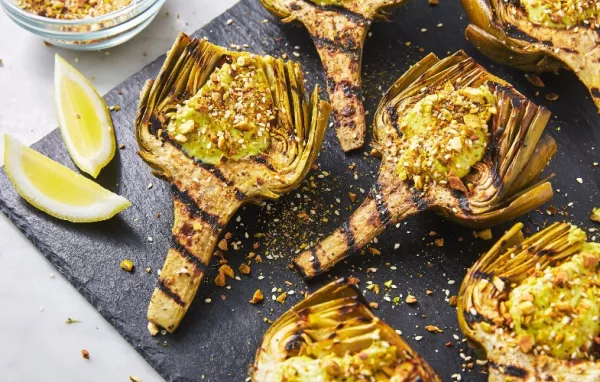 Grilled Garlic Artichokes