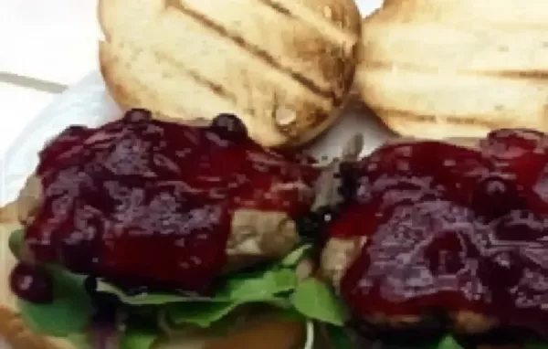 Grilled Turkey Burgers with Cranberry Horseradish Dressing