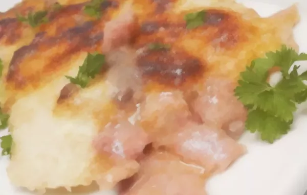 Ham and Scalloped Potato Chip Lasagna