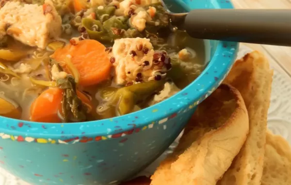 Healthy and Delicious Quinoa Tofu Super Soup for the Cold Season
