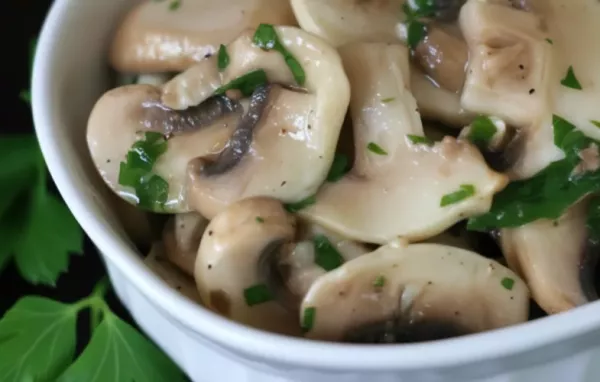 Healthy and Delicious Vegan Mushroom Salad