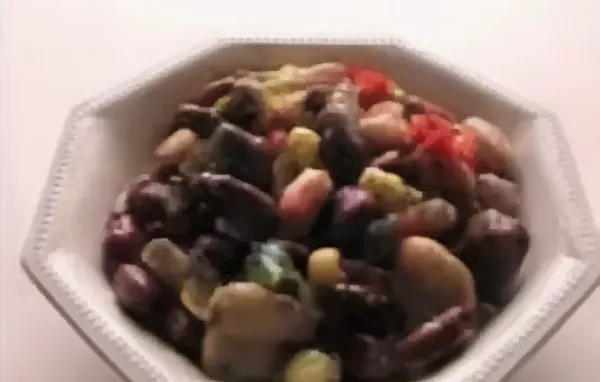 Healthy and flavorful red, white, and black bean salad recipe