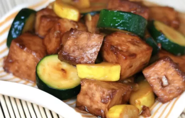 Healthy and flavorful Yellow Squash and Tofu Stir Fry