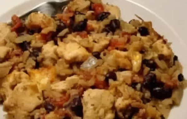 Hearty and comforting Chicken and Black Bean Casserole