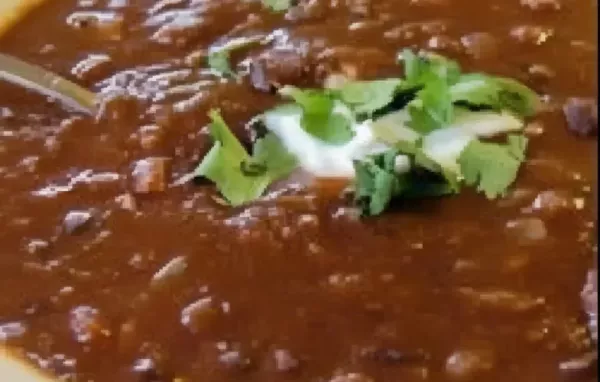 Hearty and flavorful black bean and tomato soup recipe