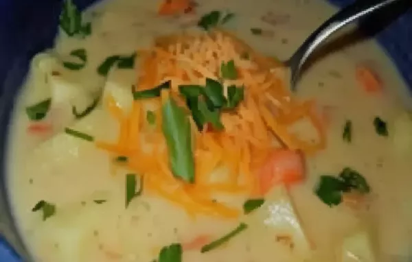 Hearty and Flavorful Veggie Cheddar Soup Recipe