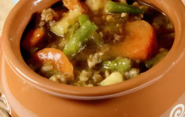 Hearty Ground Beef and Vegetable Stew