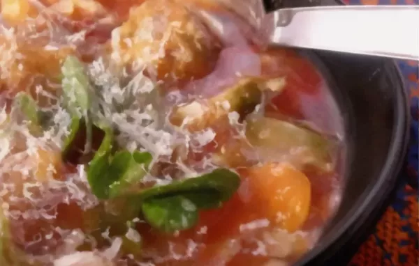 Hearty Italian Meatball Soup