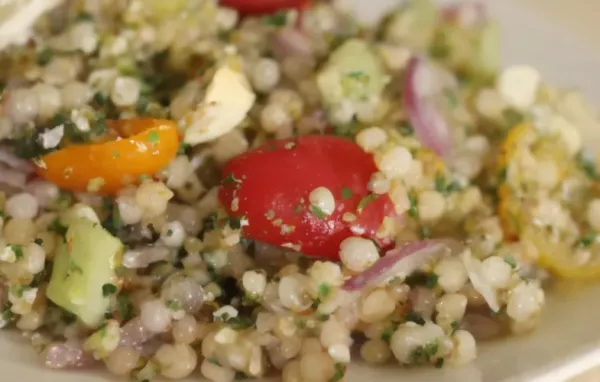 Heirloom Tomato Salad with Pearl Couscous