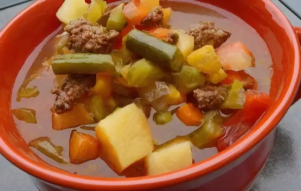 Hobo Ground Beef and Vegetable Soup