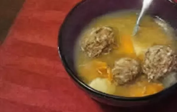 Homemade Albondigas Soup