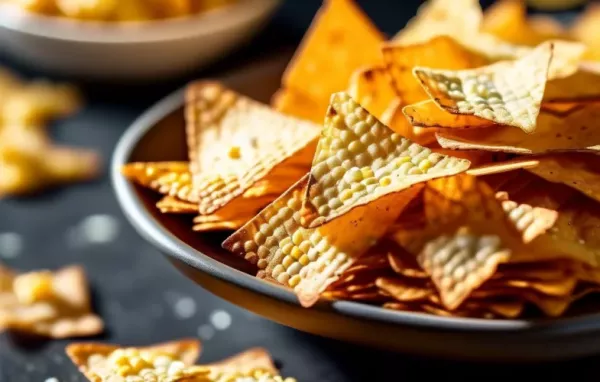 Homemade Baked Corn Chips - Crispy and Tasty